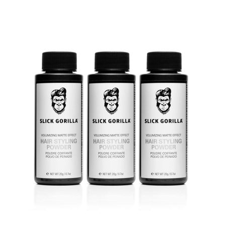  Bộ 3 lọ Bột rắc tạo kiểu, bột tạo phồng tóc Slick Gorilla Hair Styling Powders (20g x 3) 