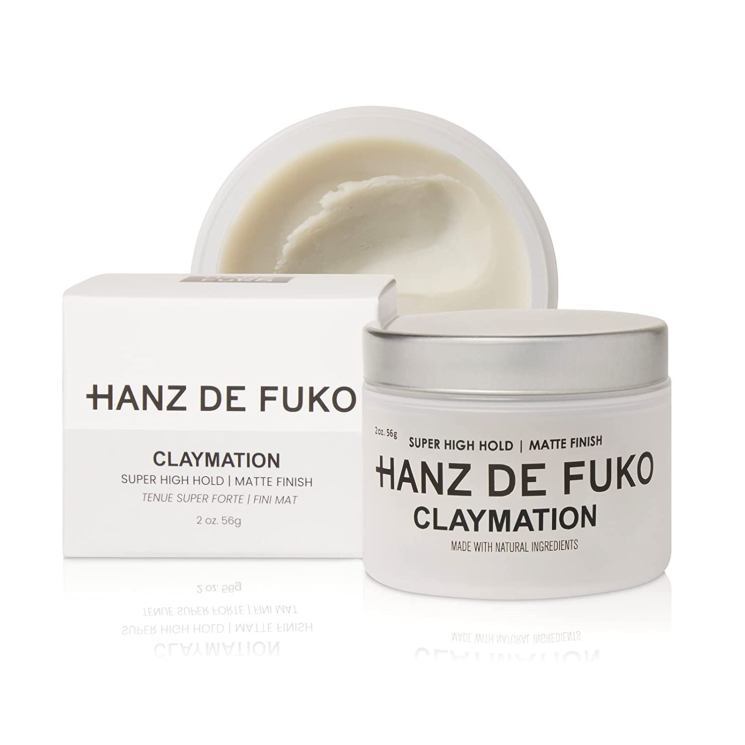 Sáp vuốt tóc nam Hanz de Fuko Claymation 56g chính hãng