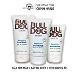  Combo sữa rửa mặt, tẩy tế bào chết và kem dưỡng ẩm da nhạy cảm cho nam Bulldog Skincare Sensitive Full Face Kit 