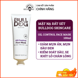  Mặt nạ đất sét kiểm soát dầu Bulldog Skincare Oil Control Face Mask 100ml - Giảm mụn ẩn & mụn đầu đen, kiểm soát dầu, se khít lỗ chân lông 
