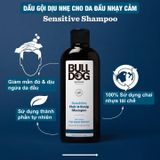  Dầu gội dịu nhẹ cho da đầu nhạy cảm Bulldog Skincare Sensitive chăm sóc tóc và nuôi dưỡng da đầu 300ml 