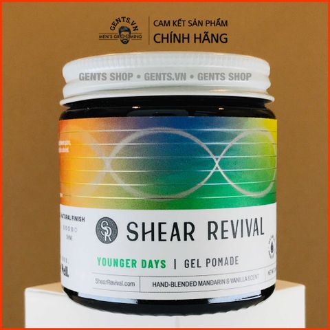  Pomade tạo kiểu tóc nam Shear Revival Younger Days Gel Pomade 96g 