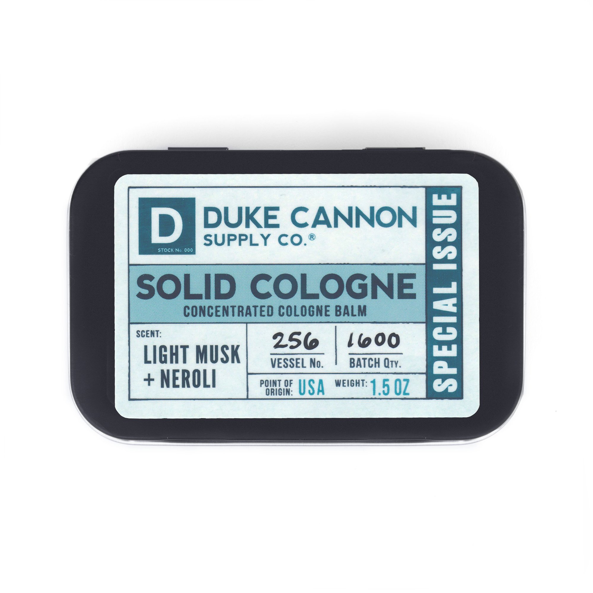 Light Musk & Neroli | Nước hoa khô Duke Cannon Solid Cologne 1.5oz