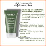  Sữa rửa mặt cho nam ManCave Willowbark Face Wash 125ml 