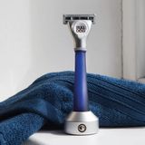  Dao cạo râu 5 lưỡi Bulldog Skincare Glass Razor có tay cầm thủy tinh siêu bền, chống bám bẩn 