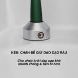  Dao cạo râu 5 lưỡi Bulldog Skincare Glass Razor có tay cầm thủy tinh siêu bền, chống bám bẩn 