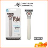  Dao cạo râu 5 lưỡi cho da nhạy cảm Bulldog Skincare Sensitive Ceramic Razor tay cầm được làm bằng gốm bền, chống bám bẩn 