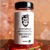  Kẹo dẻo Biotin chăm sóc, kích thích mọc tóc Slick Gorilla Hair Strength Gummies 60 viên / lọ ngăn rụng tóc hiệu quả 