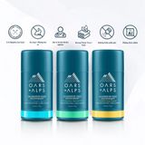  Lăn khử mùi Oars + Alps Natural Deodorant 75g không chứa muối nhôm, khử mùi giảm mồ hôi hiệu quả không ố vàng áo 