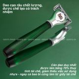  Dao cạo râu 5 lưỡi Bulldog Skincare Glass Razor có tay cầm thủy tinh siêu bền, chống bám bẩn 