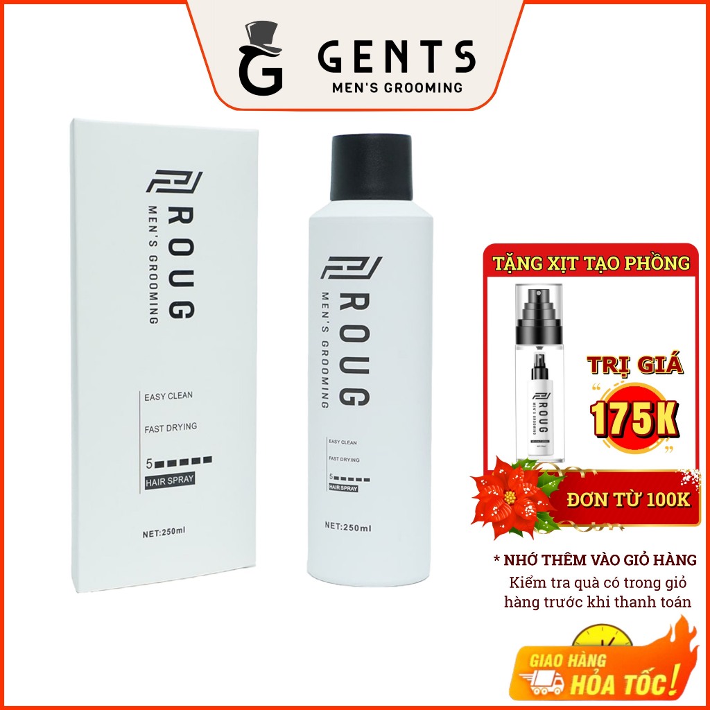 Gôm xịt tóc nam Roug Hair Spray 250ml chính hãng