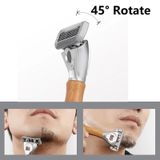  Dao cạo râu 5 lưỡi cho da nhạy cảm Bulldog Skincare Sensitive Ceramic Razor tay cầm được làm bằng gốm bền, chống bám bẩn 