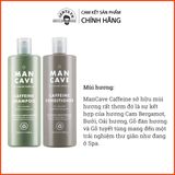  Cặp dầu gội, xả nam phục hồi, ngăn rụng tóc và giảm gàu ManCave Caffeine (200/500ml) cải thiện độ săn chắc của tóc 