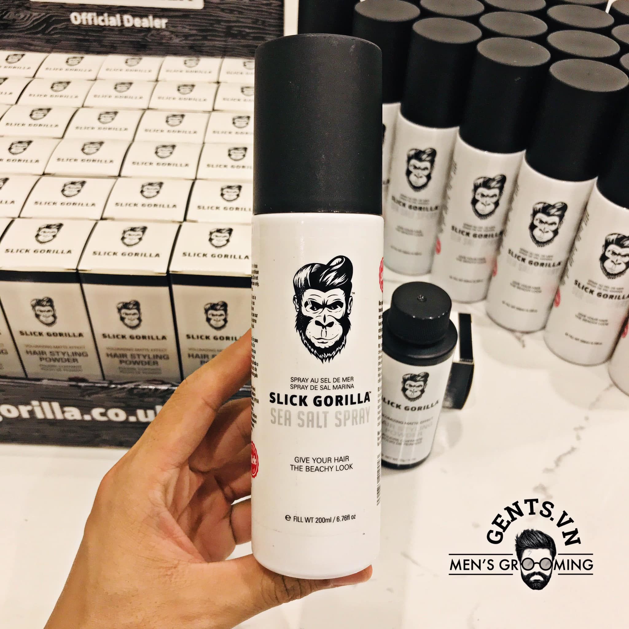  Xịt tạo phồng tóc Slick Gorilla Sea Salt Spray 200ml - Xịt dưỡng pre-styling tạo kiểu tóc 