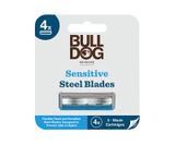  Hộp 4 lưỡi dao cạo râu cho da nhạy cảm Bulldog Skincare Sensitive Steel Blades 