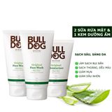  Bộ chăm sóc sạch sâu, sáng da, đều màu cho nam Bulldog Skincare Original gồm sữa rửa mặt, tẩy tế bào chết & kem dưỡng ẩm 