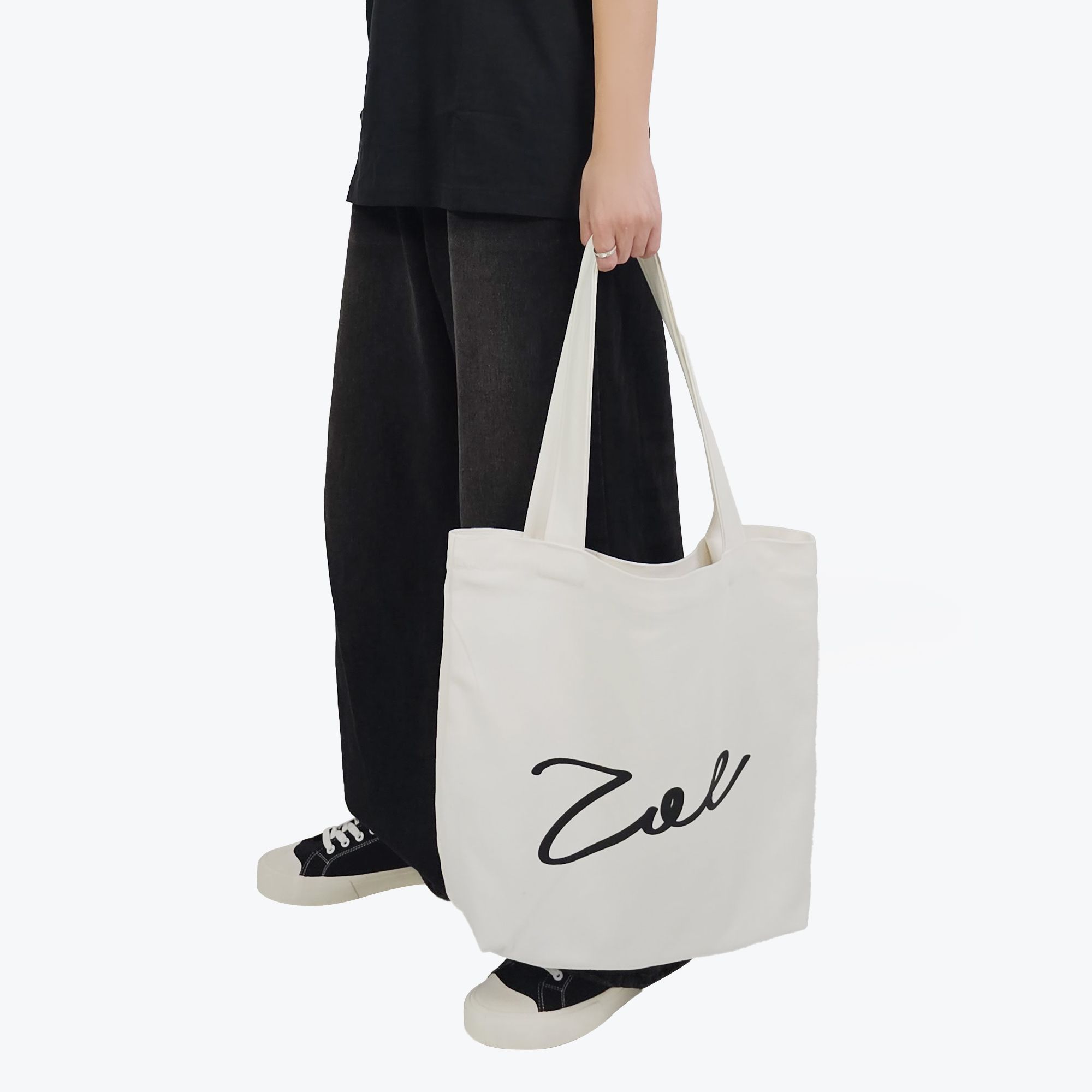 Túi tote vải canvas màu trắng unisex (TB001) | ZOE OFFICIAL – ZOE®