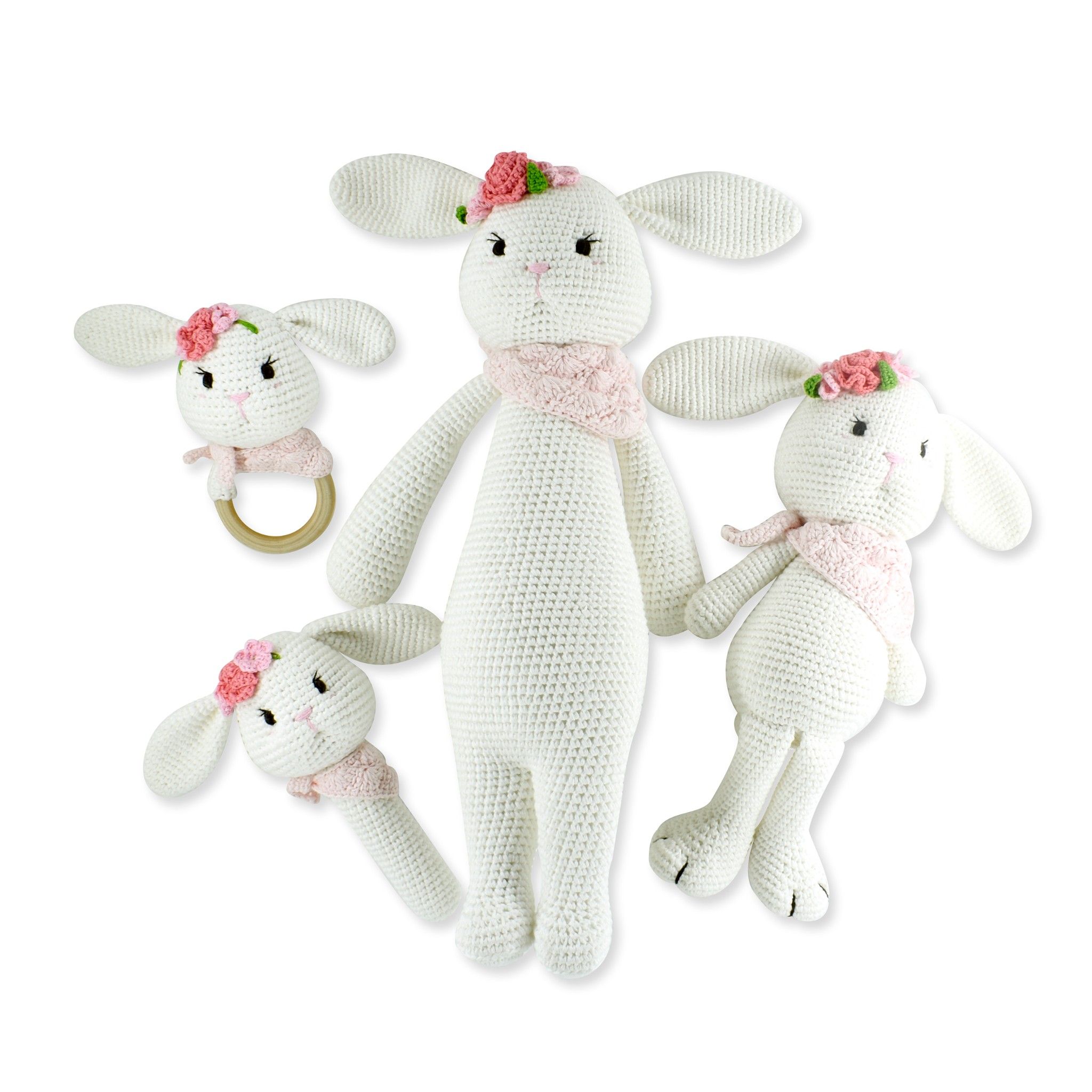  Medium Sitting & Standing Rabbit- Snowball 