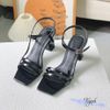 Sandal 7p gót lép mũi vuông 2 quai ngang mảnh nối hậu - MS: S7-23030