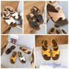 Sandal mũi tròn xỏ ngón 2 quai chéo hậu thun - MS: SX-63005