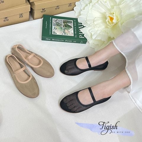  Búp bê mũi tròn lưới nơ nhí phối quai ngang - MS: BBX-01015 