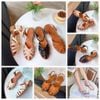 Sandal rọ 3p mũi tròn 6 quai đan chéo - MS: S3-01004