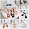 Sandal 8p gót trụ mũi vuông quai ngang khuyết giữa - MS: S8-23013