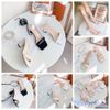 Sandal 7p gót trụ tròn nhỏ mũi vuông bảng ngang hậu dây cột chiến binh - MS: S7-66001