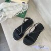 Sandal xẹp mũi tròn xỏ ngón quai ngang - MS: SX-25079
