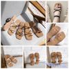 Sandal mũi vuông xỏ ngón 2 quai mảnh gút chéo- MS: SX-25046