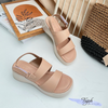 Sandal 5p mũi tròn 2 quai ngang khuyết eo - MS: S5-58004