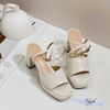 Sandal 7p gót trụ đúp mũi vuông bảng ngang bự -  MS: S7-23025
