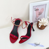 Sandal 7p gót nhọn quai tròn - MS: S7-23022