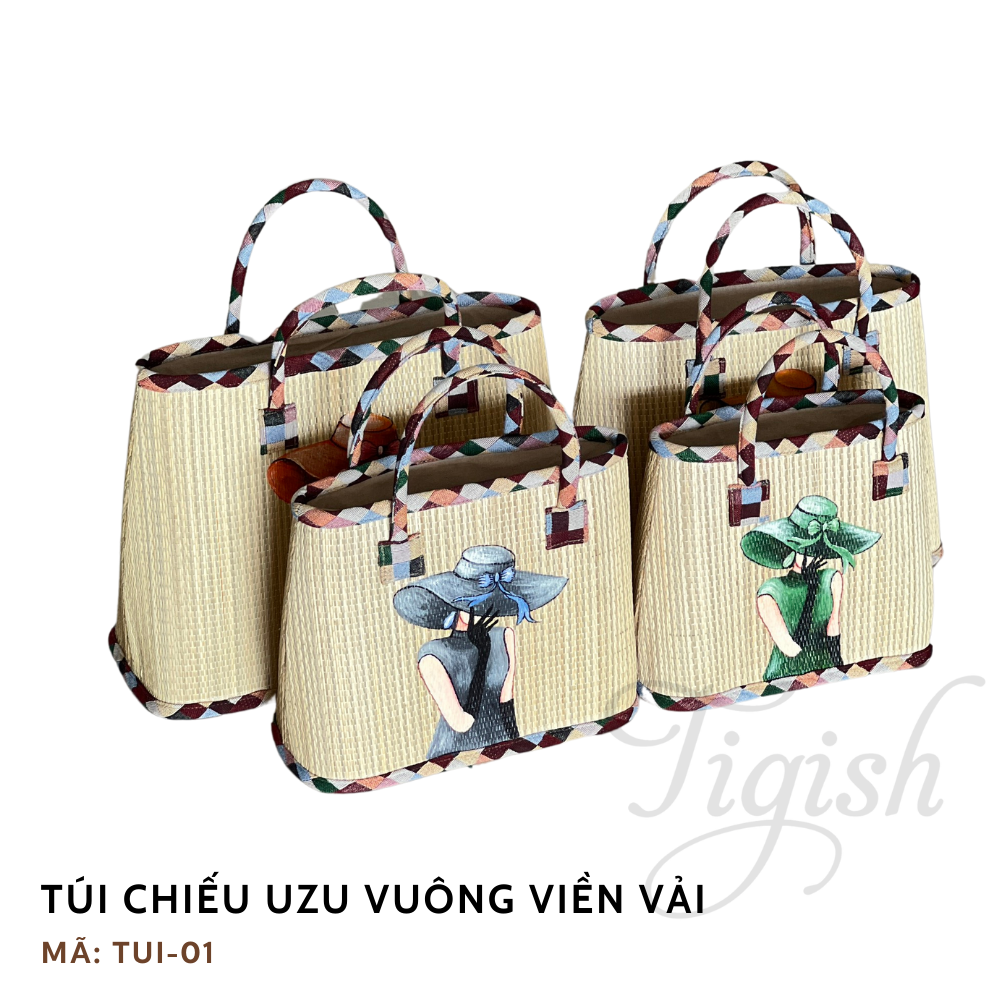Túi chiếu Uzu vuông viền vải - TUI01 (TC-8601)