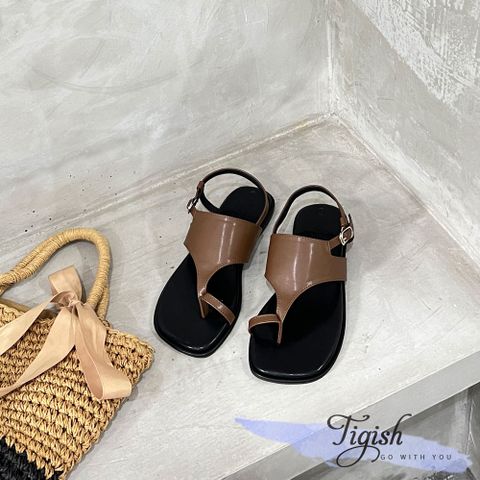  Sandal xẹp mũi tròn quai yếm xỏ ngón - MS: SX-25077 