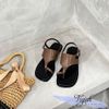 Sandal xẹp mũi tròn quai yếm xỏ ngón - MS: SX-25077