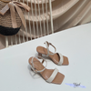 Sandal 7p gót tròn mũi vuông quai ngang - MS: S7-26032