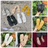 Sandal xẹp mũi vuông quai ngang chéo talong may chỉ - MS: SX-25069