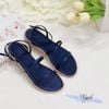 Sandal xẹp mũi tròn 2 quai mảnh hậu vòng - MS: SX-25080