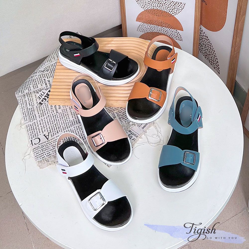 Sandal 4P đế đúc bảng ngang phối khóa - MS: S4-58006