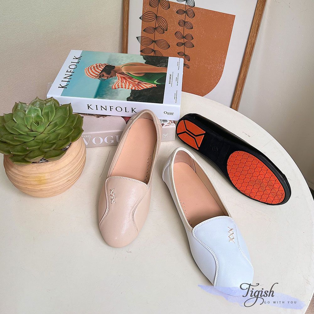 Slipon mũi tròn may chỉ 2 bên phối XXX - MS:  SL-59010