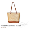 Túi cỏ bàng chữ nhật quai dài - TUI04