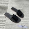 Dép xẹp mũi tròn bảng ngang lớn si vân - MS: DX-25086