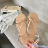 Sandal xẹp mũi tròn xỏ ngón quai ngang - MS: SX-25079