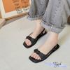 Sandal xẹp mũi vuông quai nơ thắt nút - SX-25070