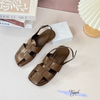 Sandal xẹp mũi vuông 2 quai đan - MS: SX-25067