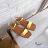 Sandal xẹp mũi vuông bảng ngang - MS:SX-57001