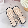 Sandal xẹp mũi vuông quai xương cá -  MS: SX-25068