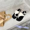 Sandal xẹp mũi tròn quai yếm xỏ ngón - MS: SX-25077