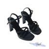 Sandal 10 gót trụ mũi vuông nhỏ đúp mũi 3 quai mảnh đan - MS: S10-23019